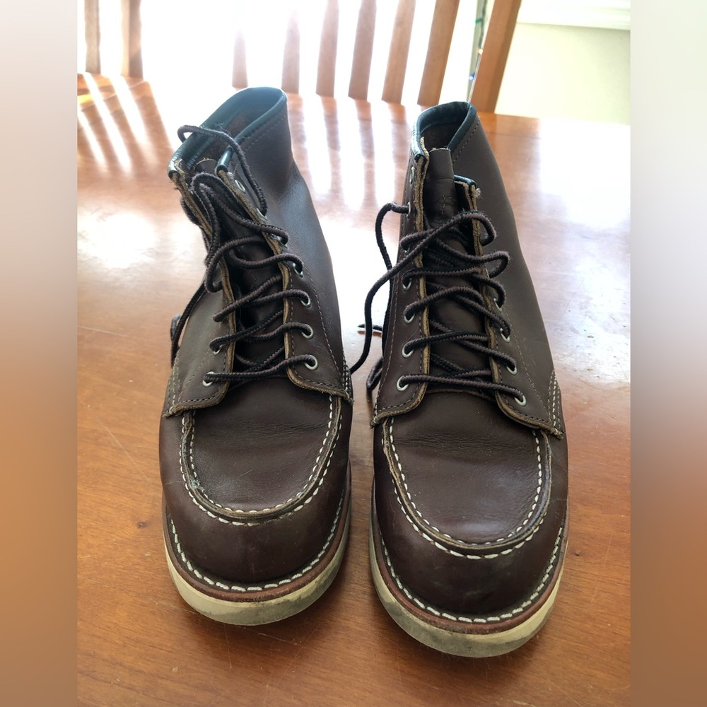 Redwing Moccasin Toe Boots, size 37, Chocolate brown leather
